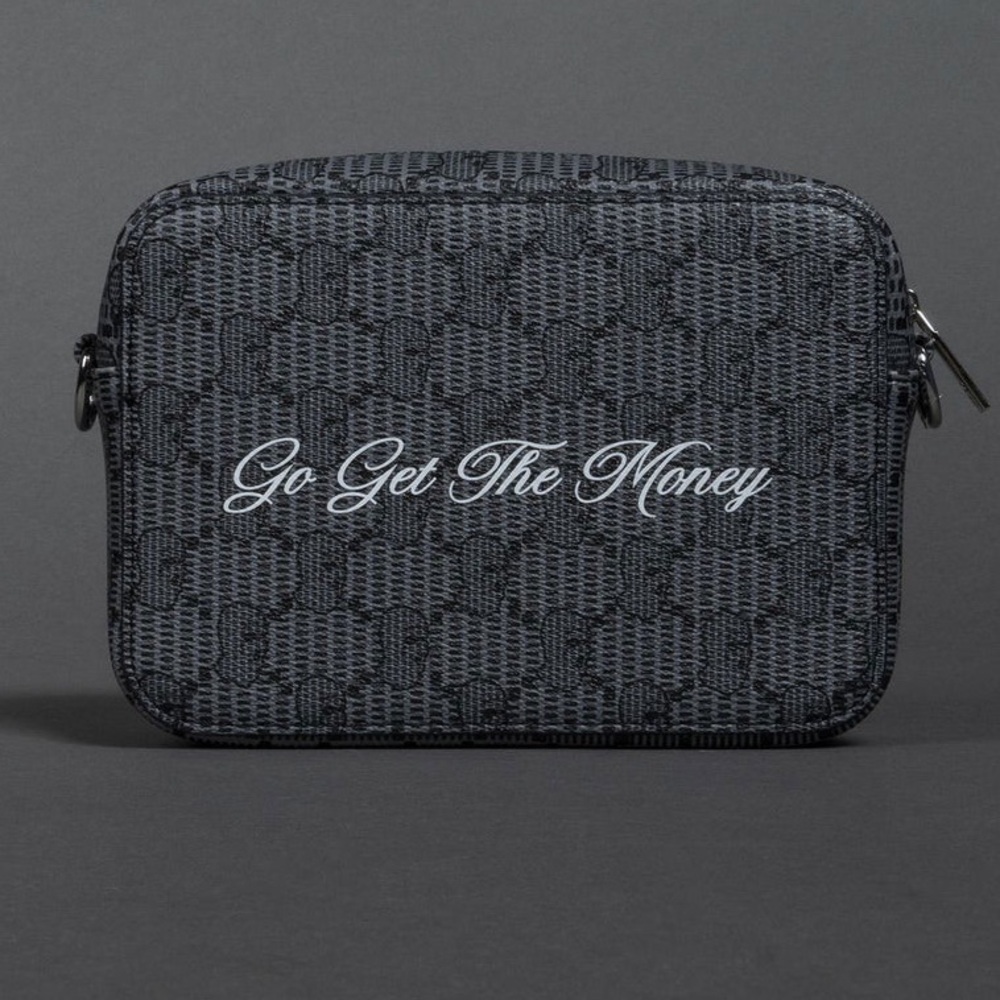 Stylish Black Go Get The Money Men's Bag